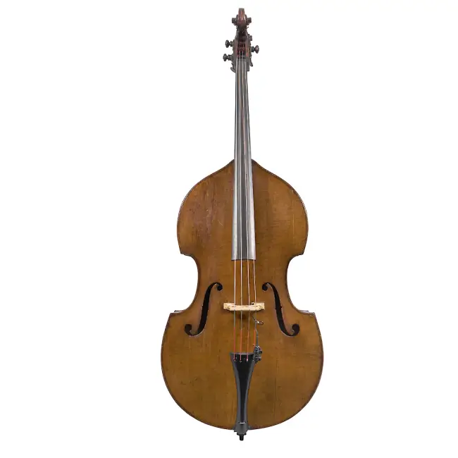 3/4 German Double Bass, Viol Outline, Flat Back, c1880 - Cover Image