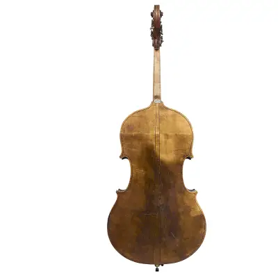 English Double Bass by Charles Corsby, Northampton c1830, Violin Outline, Flat Back